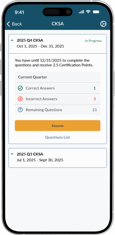 image of CKSA mobile app
